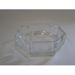 Asbak, glas, vierkant